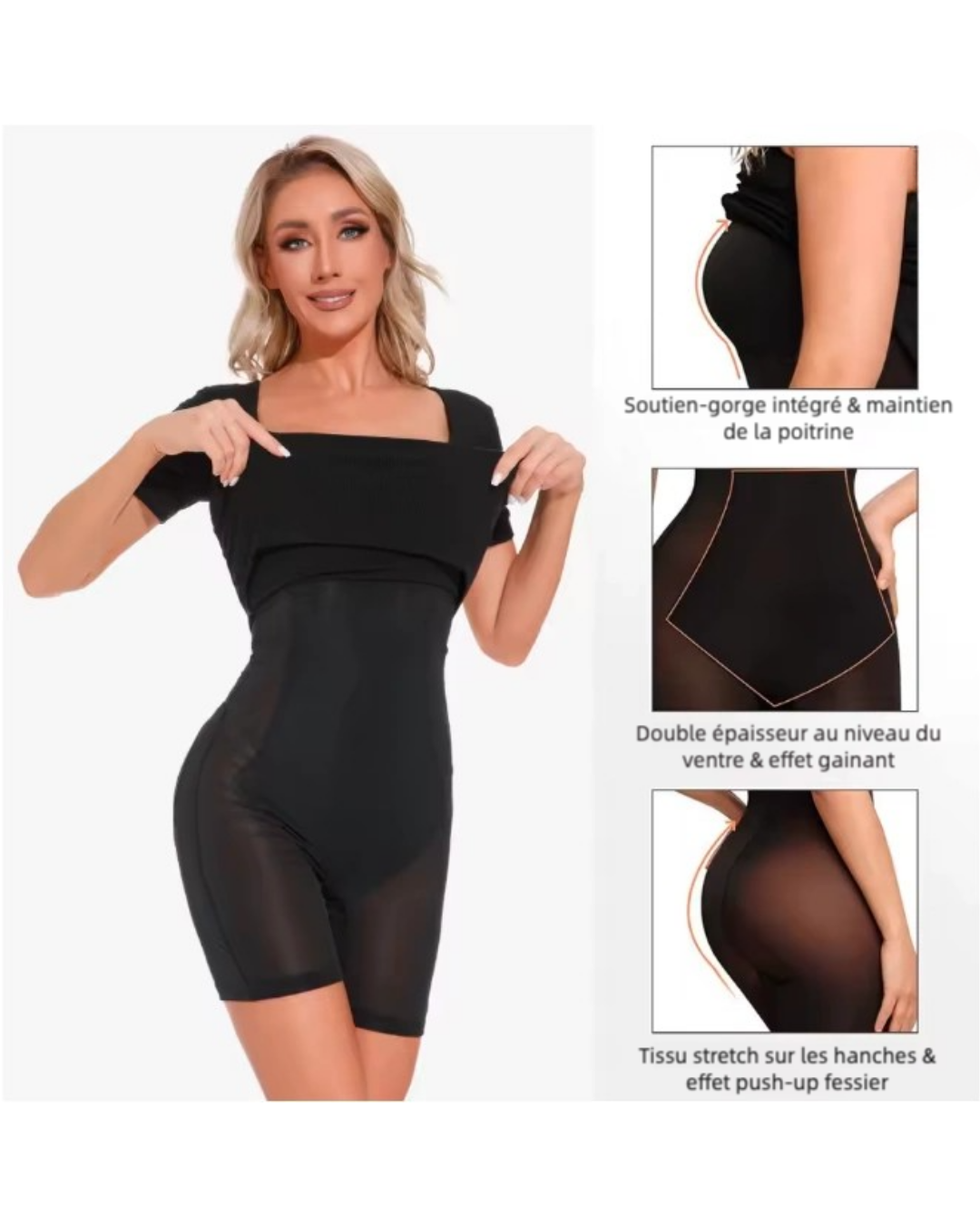 Robe Gaine Intégrée – Silhouette Sculptée