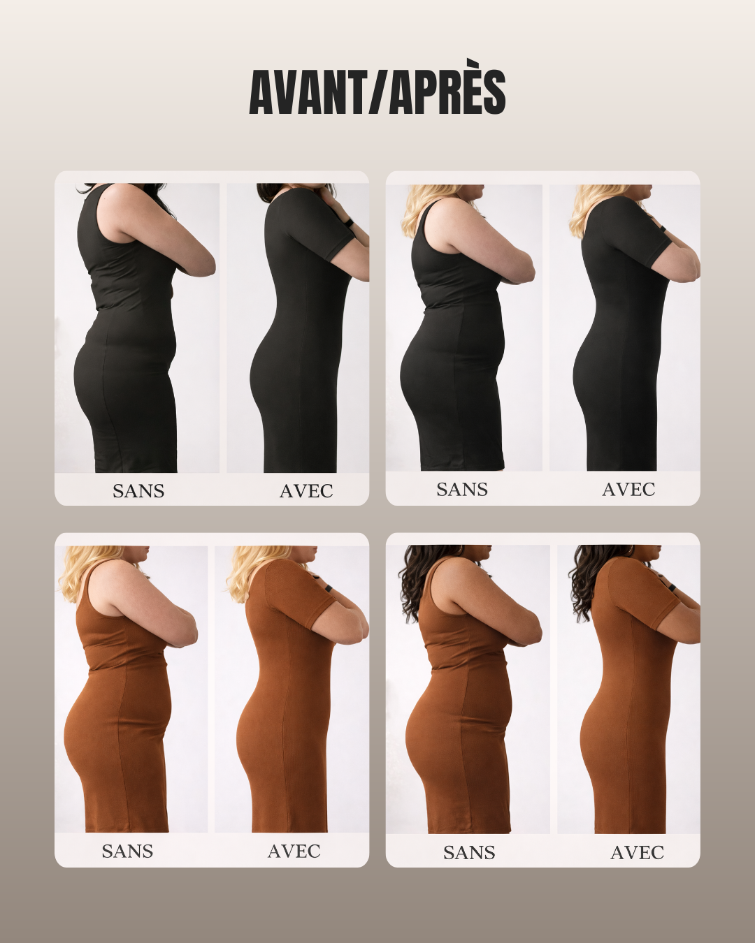 Robe Gaine Intégrée – Silhouette Sculptée