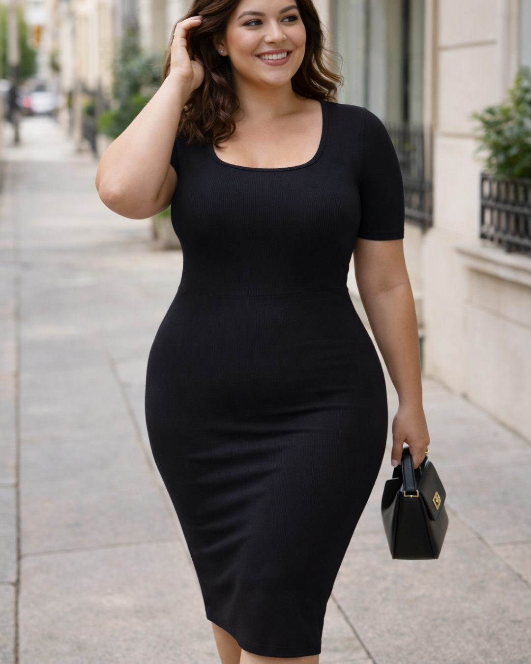 La Robe Alix — Manches Courtes · Gaine 2-en-1