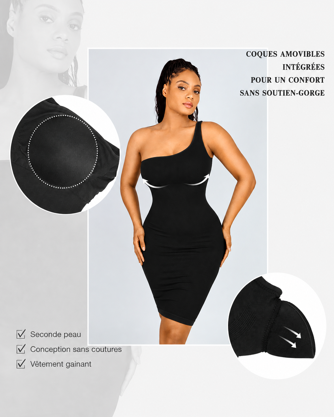 La Robe Nina — Épaule · Gaine Seconde Peau