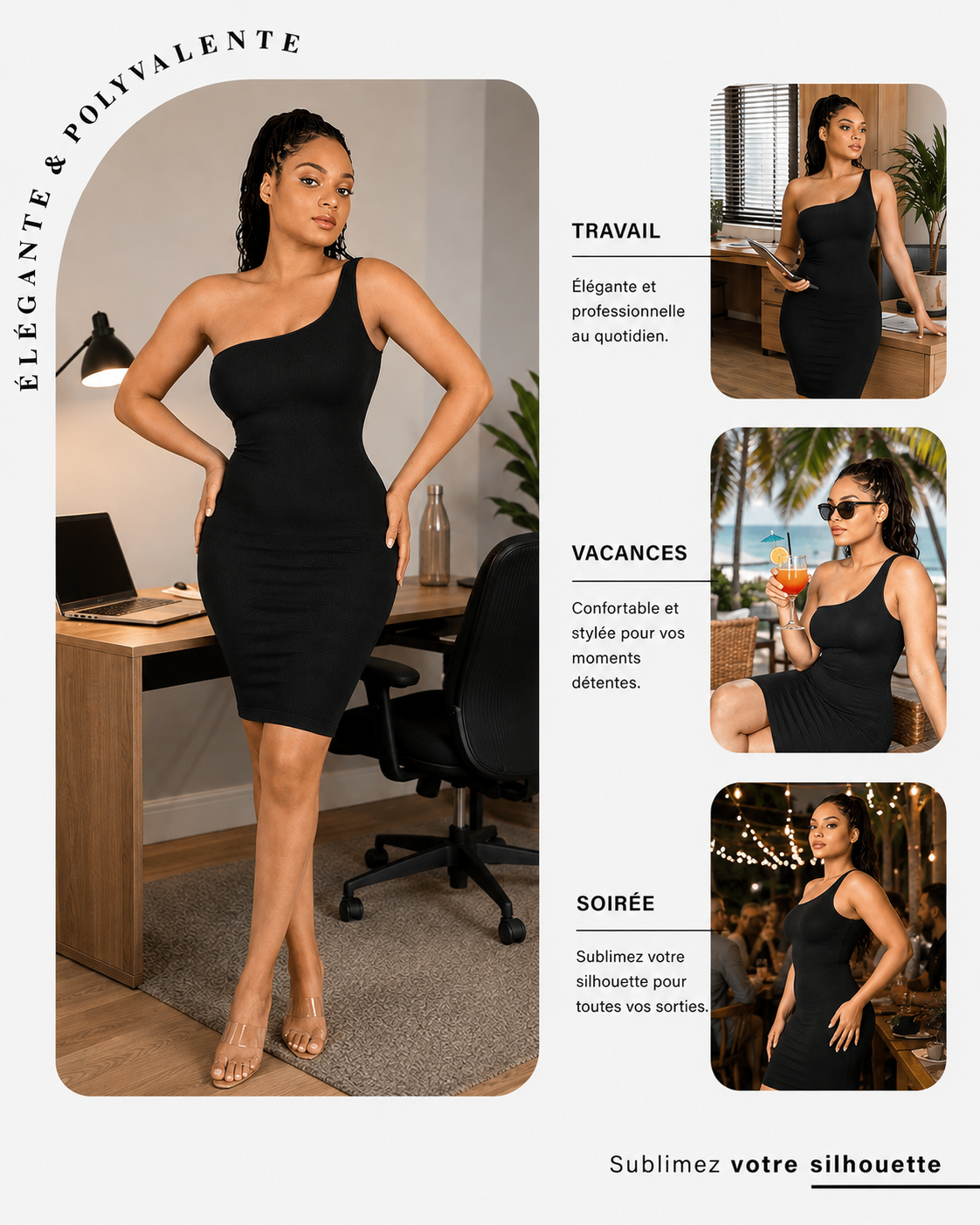 La Robe Nina — Épaule · Gaine Seconde Peau