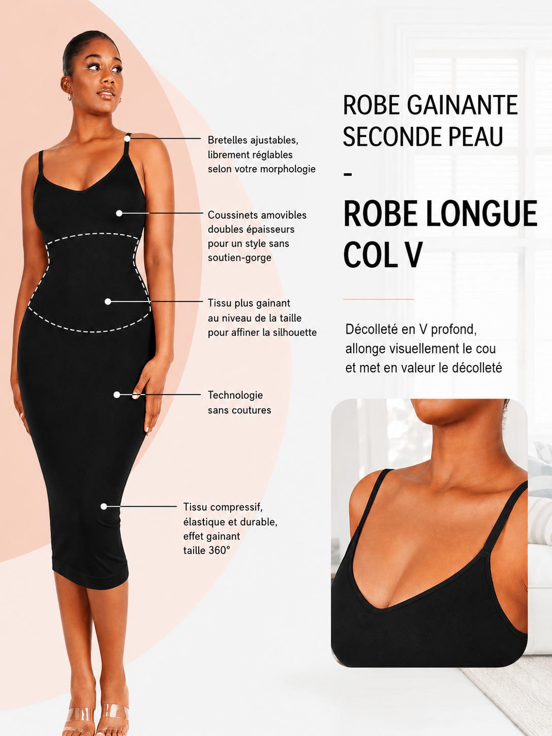 La Robe Eve — Bretelles · Gaine Seconde Peau